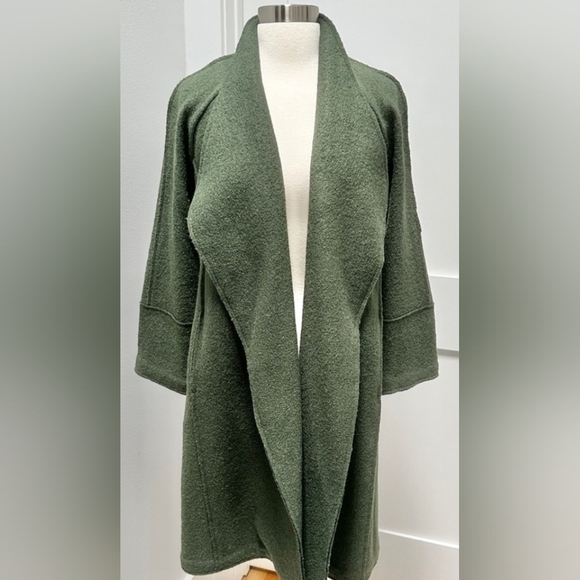Tahari Wool Blend Open Front Coat Size Small NEW - Picture 1 of 6